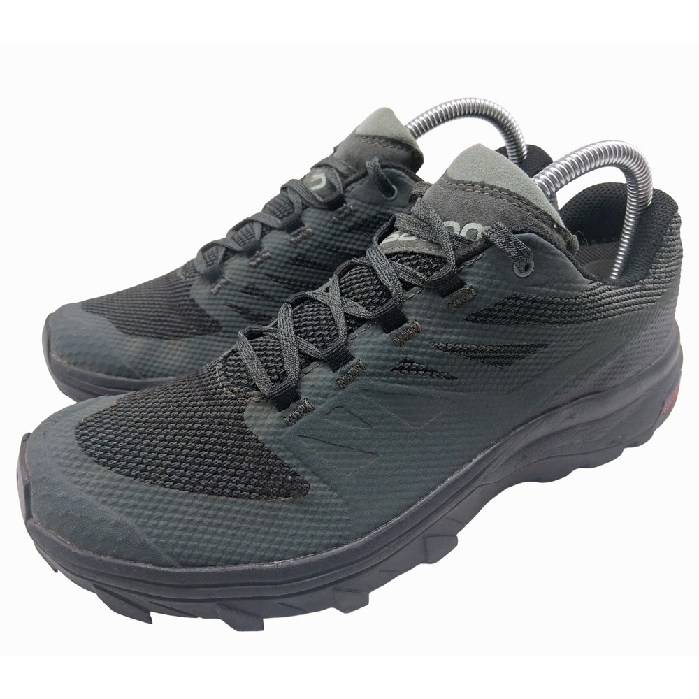 Salomon Shoes Mens Size 7.5 Gray Trail Running Hiking Mesh Sneakers Outdoor